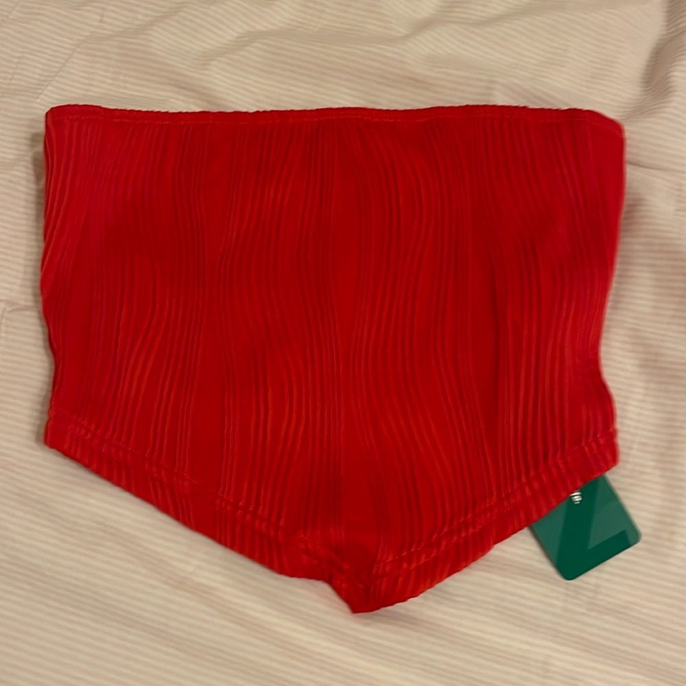 Red shein tube top